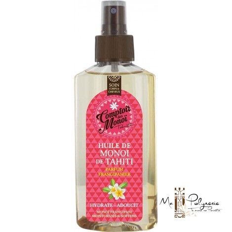 Huile de massage monoi parfum frangipanier | Tous types de peau