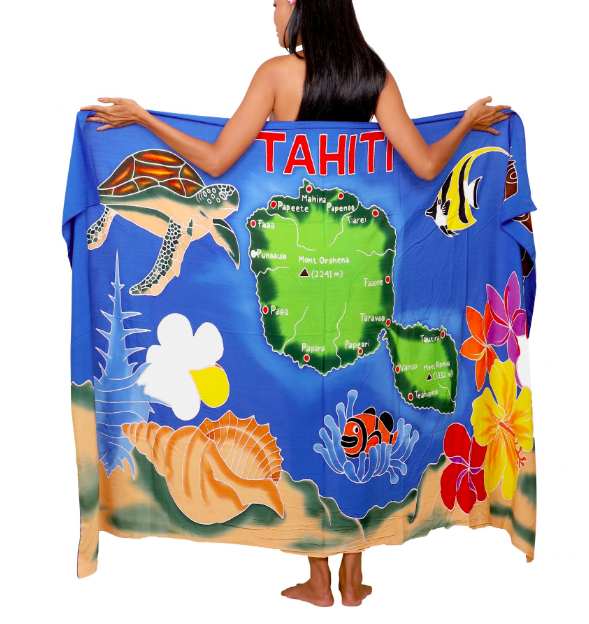 NEW Tahitian Paréo Long |...